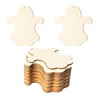 Halloween Ghost Shape Unfinished Wood Happy Halloween Hanging Wood with