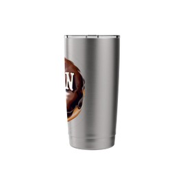 Boston Cream Donut with Text Stainless Steel Insulated Tumbler
