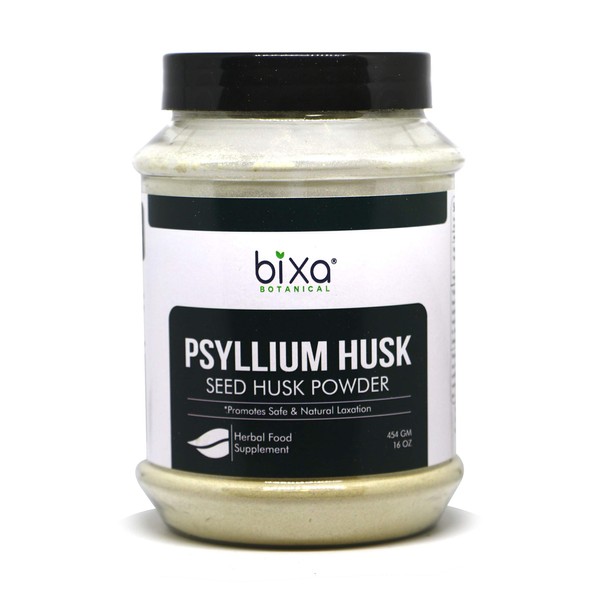 bixa BOTANICAL Psyllium Husk Powder(Plantago Ovata)(1Pound/16 Oz) Daily Laxative Fibre | Natural Dietary Supplement,maintains Gut (Intestinal) Motility & eliminates Toxic Waste |