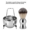 Cocoarm Stainless Steel Shaving Brush, Beard Brush Holder Stand, Soap