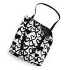 Graffiti Hearts Abstract Pop Art Minimalist Black White Tote Bag