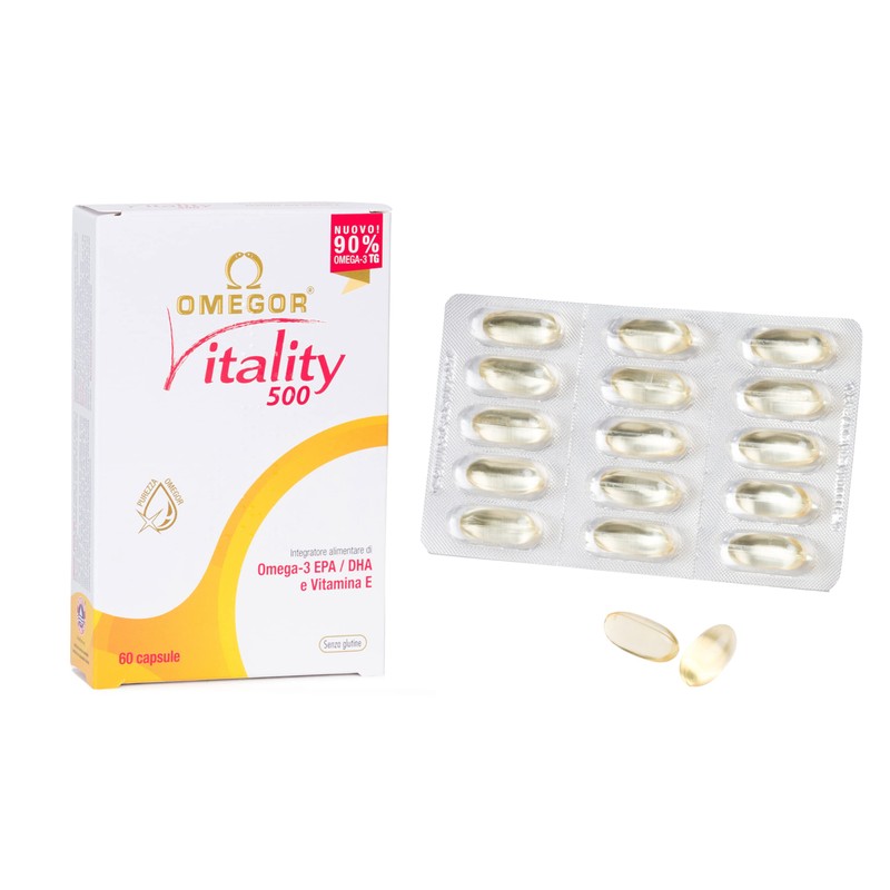OMEGOR Vitality 500 mit Omega 3, EPA, DHA und Vitamin