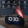 MOSUO Alarm Clock with Projection, Radio Alarm Clock with Temperature