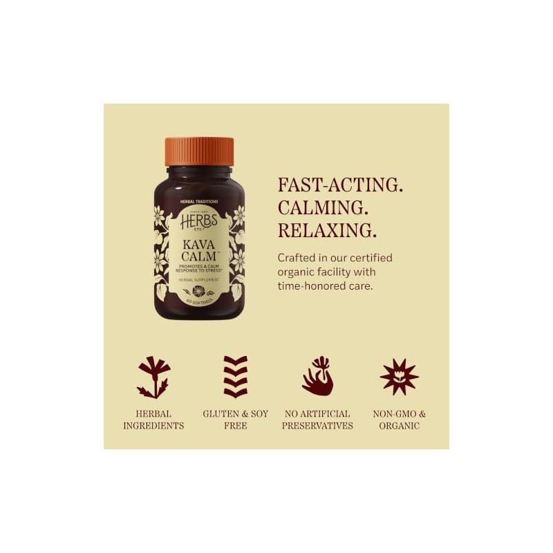 Kava Cool Complex Herbs Etc 60 - Gel blando