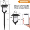 Dynaming 6 Pack Solar Flame Torch Lights Outdoor, Halloween Dual
