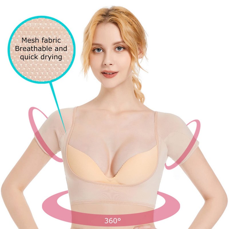 Chaleco Antisudor para Axilas, Malla Transpirable, 3 Capas, Color de