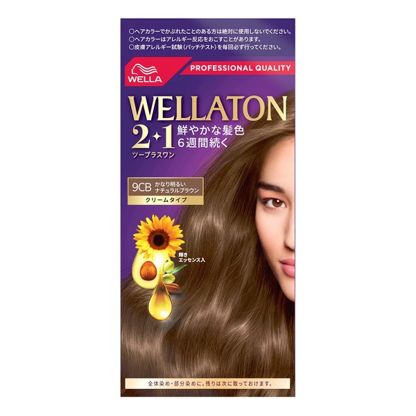 Wella Tone 2+1 Cream Type 9CB Pretty Bright Natural Brown [Quasi Drug] (Fashionable Gray Hair Dye)