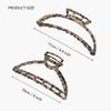 BasicSense A Pair of Leopard Print Hair Claw Set LightWeight