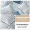 Stratford Park Azure Comforter Set Queen Size, 7 Piece Clip