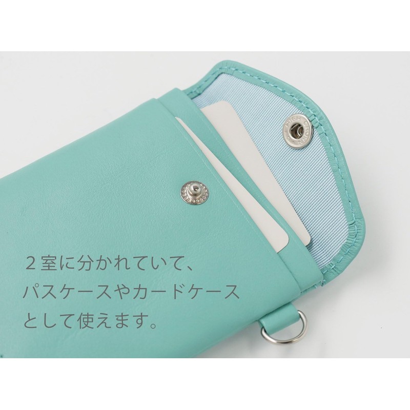 Slip-On NSL-3402 Noir Key Coin Pass Pouch, Pale Pink, Genuine