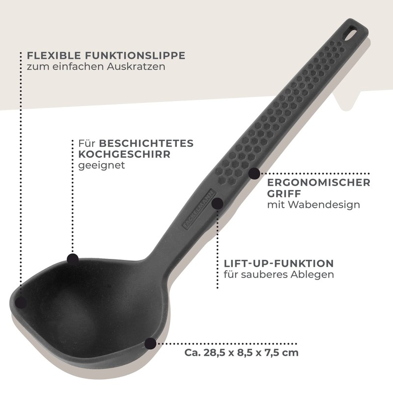 Fackelmann Statement Lift-Up Ladle - Ladle with Ergonomic Handle -