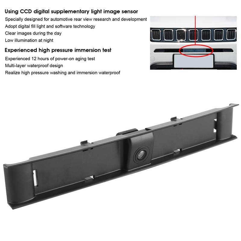 Front View Camera IP67 CCD Car Parking Assistance Camcorder Fits