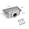 SaniteModar Shower Drain Siphon with Odour Stop, Hair Strainer, 4