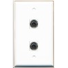 RiteAV - 2 Port 3.5mm Wall Plate - Bracket Included