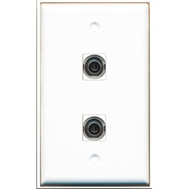 RiteAV - 2 Port 3.5mm Wall Plate - Bracket Included