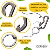 Cerbery - Titanium Keyring with Ring and Gift Box -