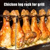 8 Pcs Chicken Leg and Wing Rack for Grill 14