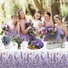 PTECDROTS 4Pcs Lavender Tablecloths Rectangle Purple Flower Table Cloths Butterfly