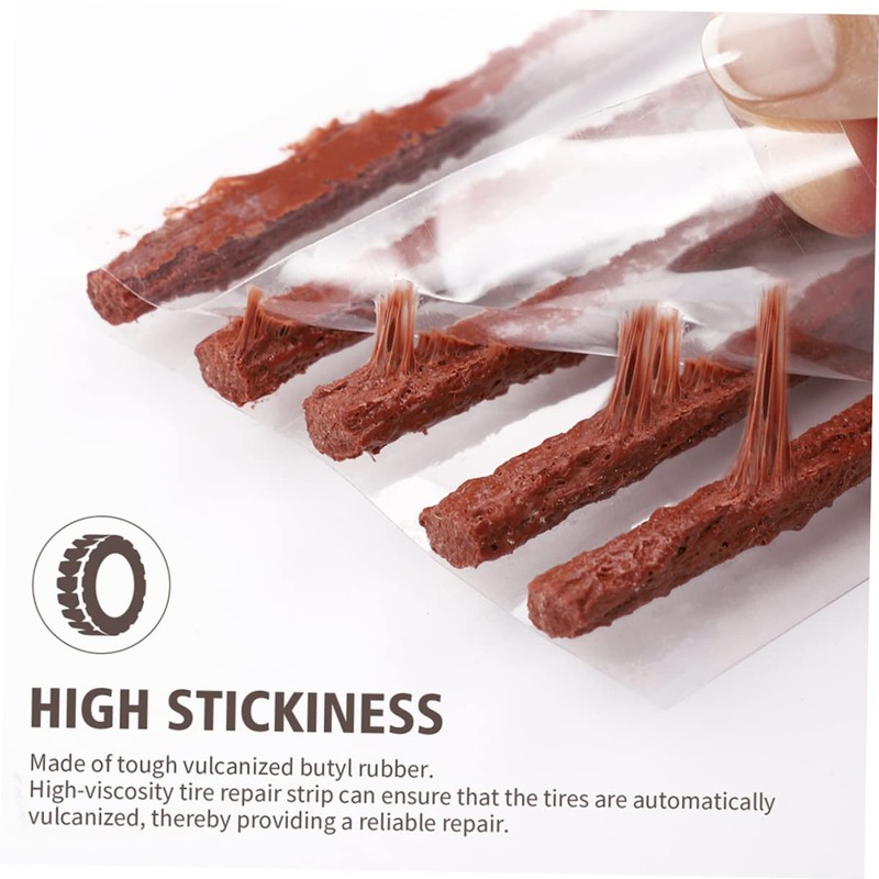 BUGUUYO 100pcs Tire Repair Strips for Car Motorcycle Quick Easy
