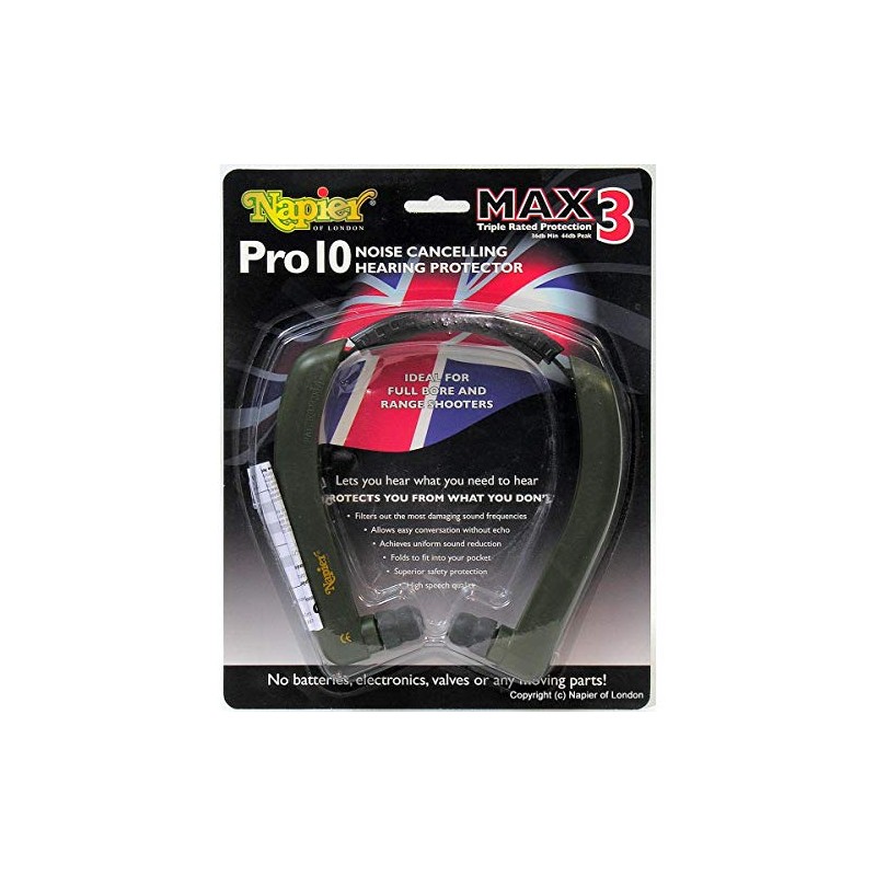 Napier Pro10 Max 3 Triple Rated Ear Defenders