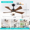 42 inch Ceiling Fans with Lights, Modern Ceiling Fan with