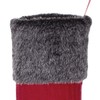 Dibor Large Red Knit Festive Novelty Nordic Heart Christmas Stocking