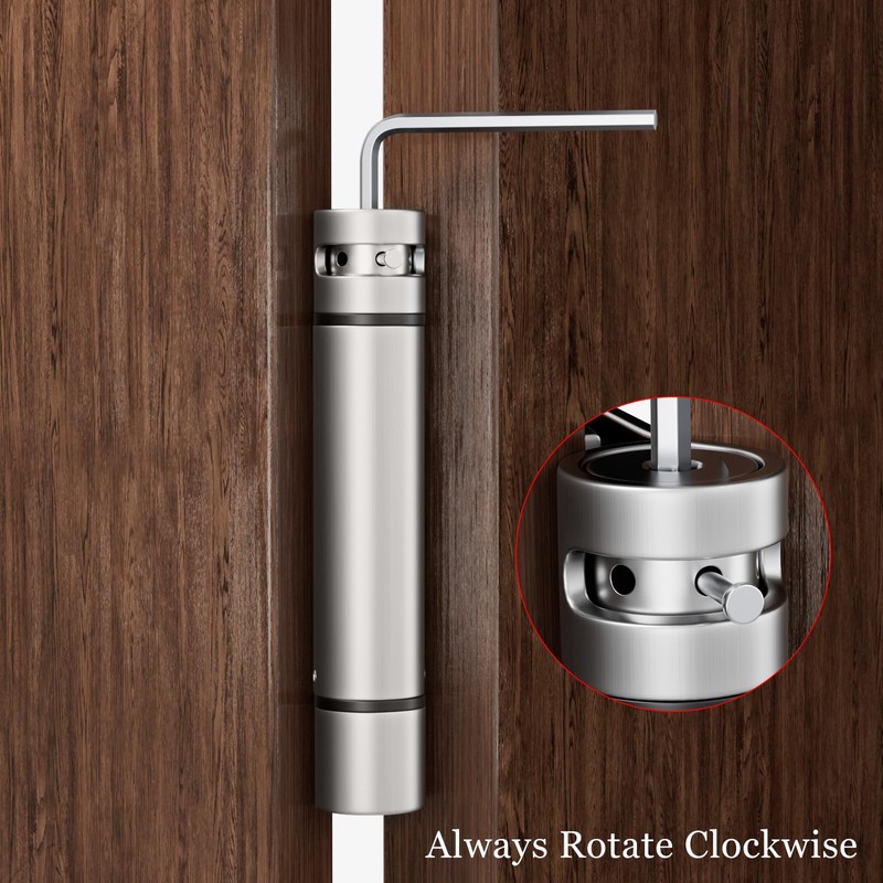 Haidms 2 Pack Self Closing Door Hinges 4" Brushed Nickel