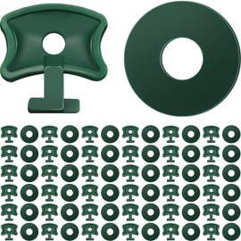 Ripeng Greenhouse Twist Clips Plastic Greenhouse Fixing Clips and Washers Greenhouse Extender Corner Clips for Aluminium Greenhouse Insulation Netting Shading (100)
