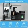 Premium Dual Chamber Soap Dispenser Set - (Black) Hand Soap
