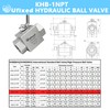 Ufixed 1" High Pressure Hydraulic Ball Valve,4500 psi,No Leak,Corrosion Resistance,Heavy