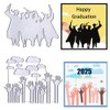 2025 Graduates Die Cuts for Card Making, Graduate Background Cutting