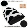 Sinestour White Cow Print Beanie Hats for Men Women Soft