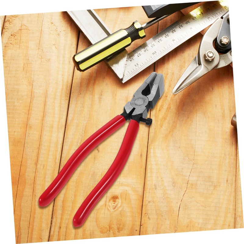 Ipetboom Heavy Duty Glass Breaking Pliers with Curved Jaw Stained