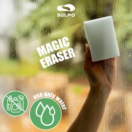 SULPO Dirt Eraser Sponge for Shoes and Household - Magic Sponge Magic Eraser - Eraser Sponge for Stains and Dirt Removals Pack of 18