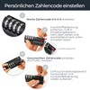 HMF Deadbolt 3591-02, Door Bolt with 4 Digit Combination Code