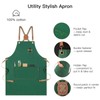 RockyToy Chef Apron Cotton-canvas Men Women Apron for Kitchen Painting