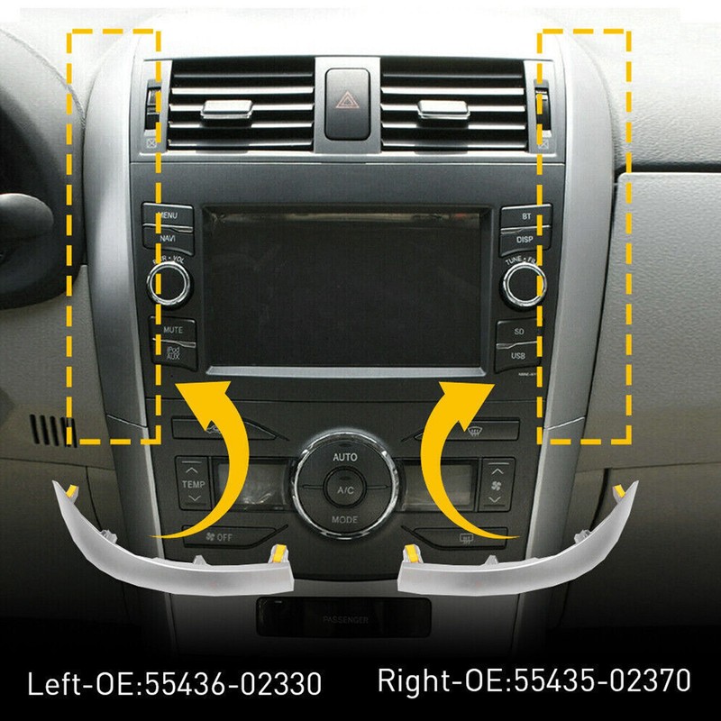 1 Pair Central Dashboard Trim Strip 55436 02330 Left and
