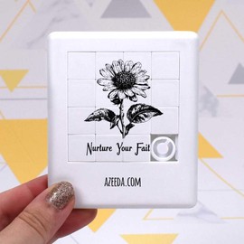 Azeeda 'Pflegen Sie Ihren Glauben Daisy Flower' Schiebepuzzle (PZ00032066)