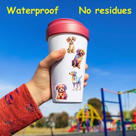 SAI 56 Pcs Dog Stickers, Premium Design for Cute Dog Waterproof Vinyl Stickers for Water Bottle, Laptop, Phone, Skateboard, Diary for Kids, Teens, Boys and Girls, Adults