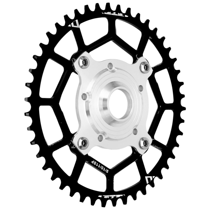 Aluminum Alloy 46T 104 BCD Chainring and Adapter Replacement for