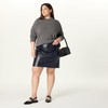 The Drop Ginger Pencil Skirt, Black Croc, S