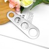 Ainkou 4-Hole Stainless Steel Spaghetti Measure Tool Sturdy Pasta Measuring
