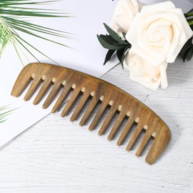VOCOSTE Wide Comb Hair Comb Coarse Comb Comb Wood For Wet Hair Hairdressing Tool 16.1x5.8x1.2cm 1pcs