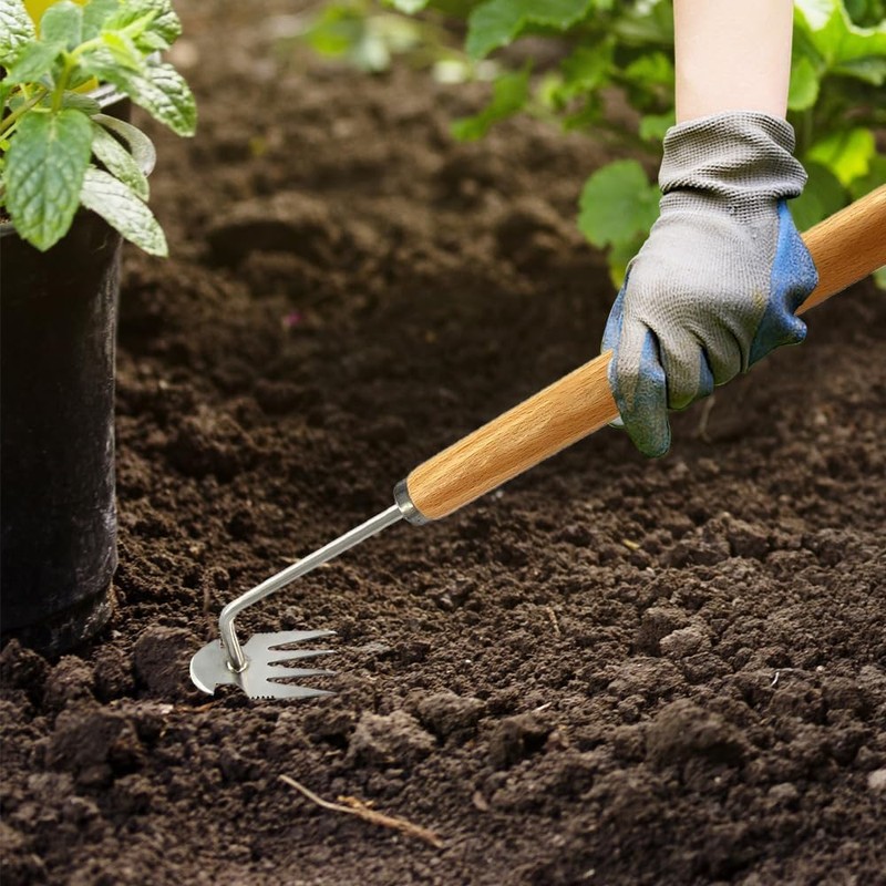 Sadodo Gardening Manual Weed Cutter Stainless Steel, Weed Remover Device,