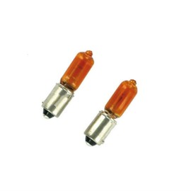 ZMShun 2Pcs BAY9S H21W 12V 21W Amber Bay9s Car Fog Light Bayonet Bulb Car Halogen Indicator Brake Reverse Light Bulb BAY9S 12V 21W Car BAY9S Bulb H21W Lamp Car Turn Signal Lamp