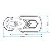 Hulthor Toilet Syphon Replacement Kit - Universal Dual Flush Syphon