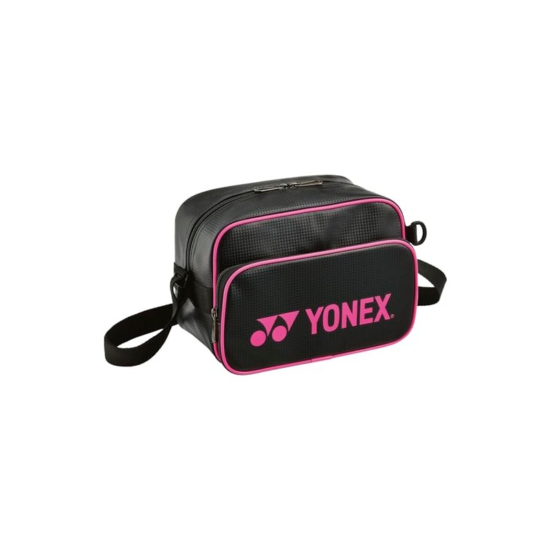 YONEX BAG25SB Tennis Shoulder Bag, Black/Pink