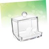 Alipis 2pcs Box Cotton Pads Storage Case Acrylic Swabs Box