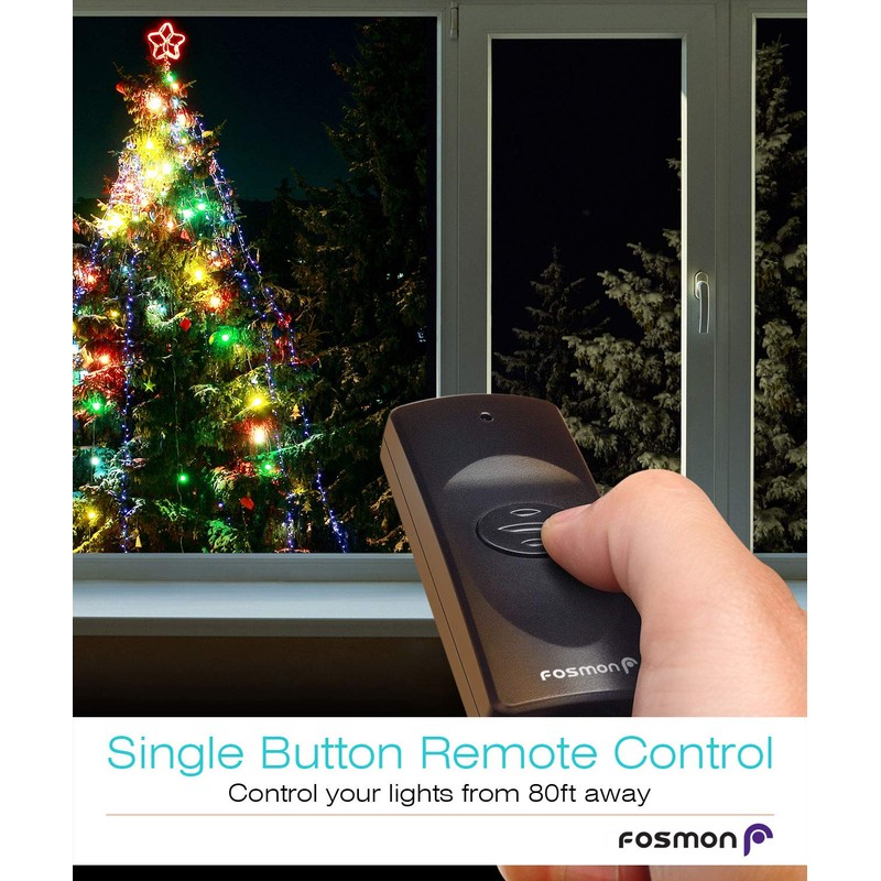 Fosmon Remote Control Outlet Waterproof Outdoor, Wireless Light Switch