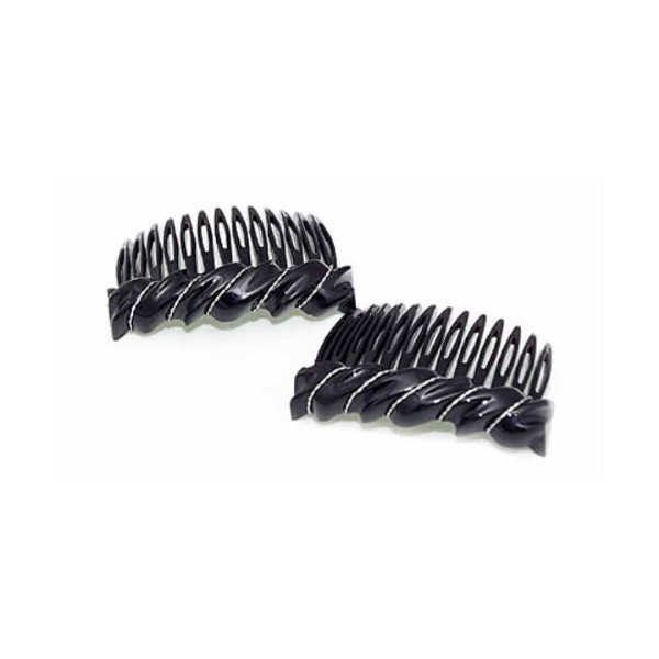 Premium Side Comb European Made in Black Wave 1057/2